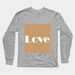 Word love 70s aesthetics design Long Sleeve T-Shirt